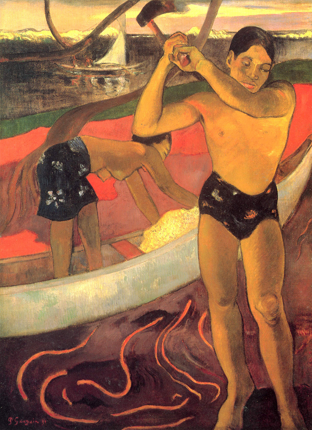 Matamoe (Landscape with Peacocks) by Paul Gauguin